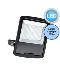 Saxby Lighting - Mantra - 78972 - LED Black Clear Glass IP65 150W Outdoor Floodlight