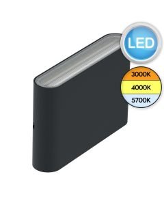 Elstead Lighting - Jens - JENS-S-C3 - LED Black Clear IP65 Outdoor Wall Washer Light