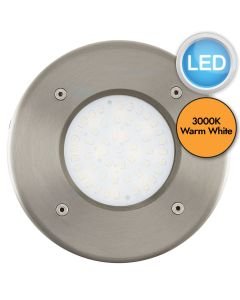 Eglo Lighting - Lamedo - 93482 - LED Stainless Steel White Glass IP67 Outdoor Ground Light