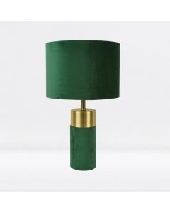 Green Velvet Table Lamp