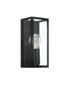 Eglo Lighting - Amezola - 99123 - Black Clear Glass IP44 Bathroom Wall Light