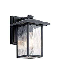 Kichler Lighting - Cappanna - KL-CAPPANNA-S-BKT - Black Clear Glass IP44 Outdoor Wall Light