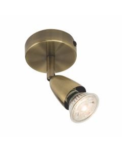Saxby Lighting - Amalfi - 60998 - Antique Brass Ceiling Spotlight