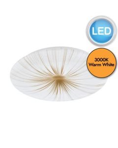 Eglo Lighting - Nieves 1 - 900499 - LED White Flush Ceiling Light