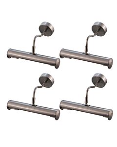 Set of 4 Aston - Satin Chrome 280mm Picture Lights