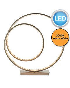 Endon Lighting - Eternity - 73048 - LED Nickel Clear Crystal Glass Touch Table Lamp