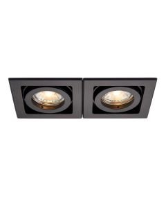 Saxby Lighting - Xeno - 94796 - Black 2 Light Recessed Ceiling Downlight