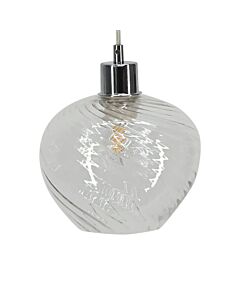 Bradson - Clear Swirl Glass Easy Fit Pendant Shade