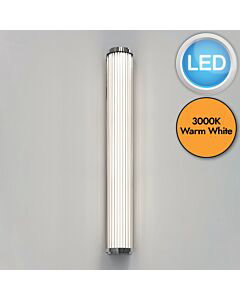 Astro Lighting - Versailles - 1380084 - LED Chrome Clear Ribbed Glass IP44 Bathroom Strip Wall Light