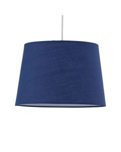Navy Cotton 28cm Tapered Cylinder Pendant or Lamp Shade