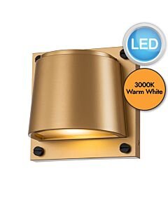 Hinkley Lighting - Scout - HK-SCOUT-PHB - LED Heritage Brass Frosted IP44 Outdoor Wall Washer Light