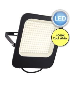 Saxby Lighting - Guard - 107637 - LED Black Clear Glass IP65 Outdoor Floodlight