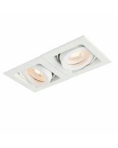 Saxby Lighting - Xeno - 78531 - White 2 Light Recessed Ceiling Downlight