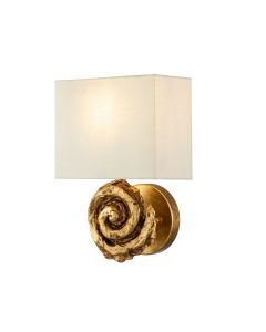 Flambeau Lighting - Swirl - FB-SWIRL-1L-G - Gold Leaf Wall Light
