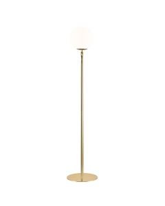 Nordlux - Shapes - 2120074035 - Brushed Brass Opal Glass Floor Lamp
