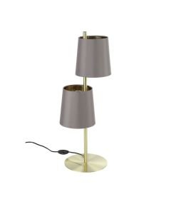 Eglo Lighting - Almeida 2 - 99611 - Brushed Brass Cappuccino 2 Light Table Lamp