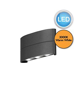 Konstsmide - Chieri - 7853-370 - LED Anthracite 6 Light IP54 Outdoor Wall Washer Light