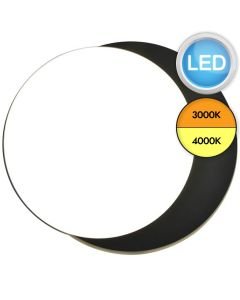 Lutec - Goleta - 5205801012 - LED Black Opal IP54 Outdoor Wall Washer Light