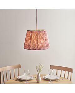 Endon Lighting - Eltham - 114256 - Aged Brass Pink Ceiling Pendant Light