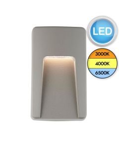 Saxby Lighting - Severus - 99546 - LED Grey Clear IP65 Vertical Outdoor Recessed Marker Light