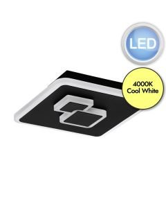 Eglo Lighting - Cadegal - 30658 - LED Black White Flush Ceiling Light