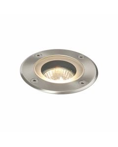 Saxby Lighting - Pillar - 52212 - Marine Grade Stainless Steel Clear Glass IP65 Round Outdoor Ground Light