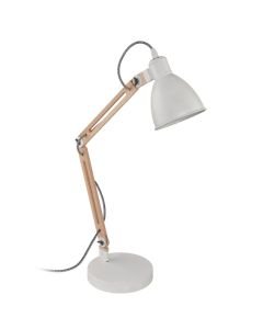Eglo Lighting - Torona 1 - 96957 - White Natural Wood Task Table Lamp