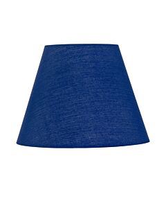 Navy Blue Cotton 20cm Diameter Tapered Fabric Lamp Shade