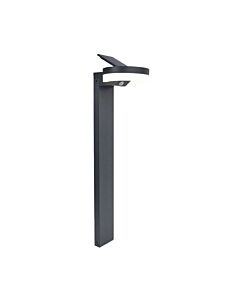 Lutec - Runda - 6915802118 - LED Dark Grey Opal IP54 Solar Outdoor Post Light