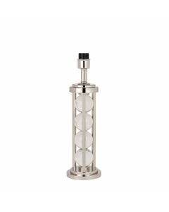 Interiors 1900 - Newton - LX129BS - Clear Crystal Glass Nickel Base Only Table Lamp