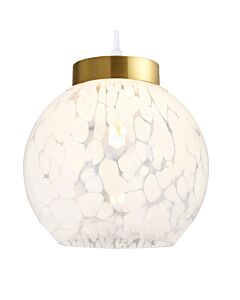 Magda - Confetti Glass with Satin Gold Easy Fit Pendant Shade