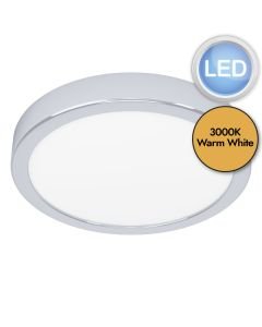 Eglo Lighting - Fueva 5 - 900641 - LED Chrome White IP44 Bathroom Ceiling Flush Light
