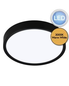 Eglo Lighting - Musurita - 98603 - LED Black White Flush Ceiling Light