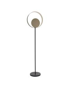 Endon Lighting - Cal - 92879 - Brushed Nickel Black Floor Lamp