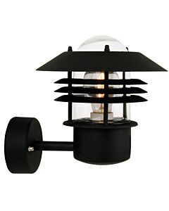 Nordlux - Vejers - 25091003 - Black Clear Glass IP54 Outdoor Wall Light