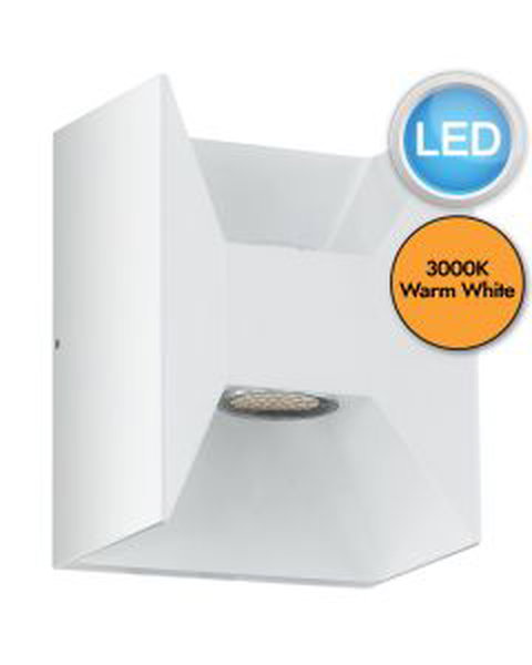Eglo Lighting - Morino - 93318 - LED White 2 Light IP44 Outdoor Wall Washer Light