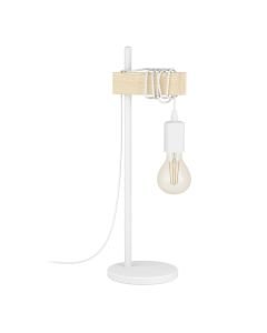 Eglo Lighting - Townshend - 33163 - White Wood Table Lamp