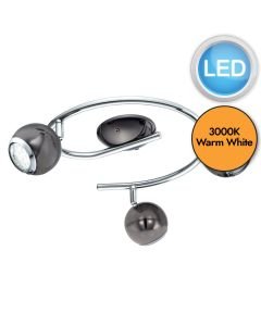 Eglo Lighting - Bimeda - 31007 - LED Black Nickel Chrome 3 Light Ceiling Spotlight