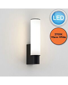 Astro Lighting - Kyoto - 1060017 - LED Black White Glass IP44 Bathroom Wall Light