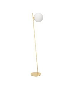 Eglo Lighting - Rondo 4 - 900869 - Brushed Brass Opal Glass Floor Lamp