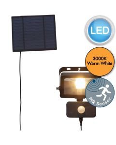 Eglo Lighting - Villagrappa - 900247 - LED Black 15 Light IP44 Solar Outdoor Sensor Floodlight