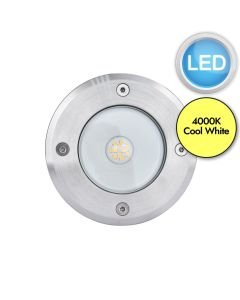 Lutec - Cydops - 7704216012 - LED Stainless Steel Clear Glass IP65 Outdoor Ground Light
