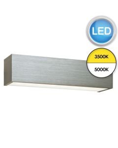 Saxby Lighting - Shale CCT - 46395 - LED Brushed Aluminium Frosted Glass Wall Washer Light