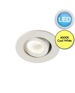 Saxby Lighting - Lalo Tilt - 99560 - LED White Clear 4000k Recessed Ceiling Downlight