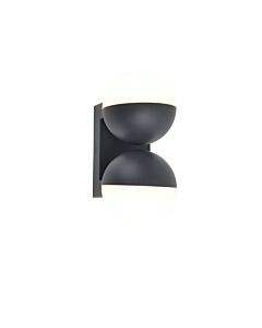 Lutec - Looma - 5138003118 - LED Dark Grey Opal 2 Light IP54 Outdoor Wall Washer Light