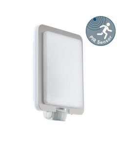 Eglo Lighting - Mussotto - 97218 - Stainless Steel White IP44 Outdoor Sensor Wall Light