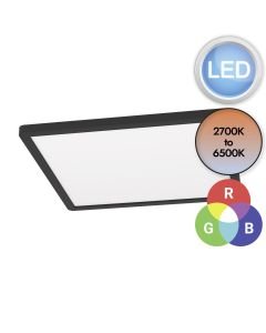 Eglo Lighting - Rovito-Z - 900093 - LED Black White Flush Ceiling Light