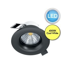 Eglo Lighting - Saliceto - 33996 - LED Black Recessed Ceiling Downlight