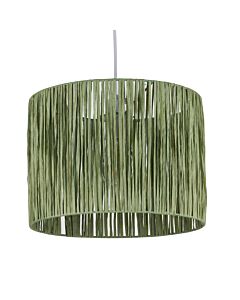 Raffia - Green 28cm Straw Pendant or Lamp Shade