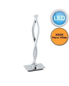 Eglo Lighting - Lasana 2 - 96105 - LED Chrome White 2 Light Table Lamp